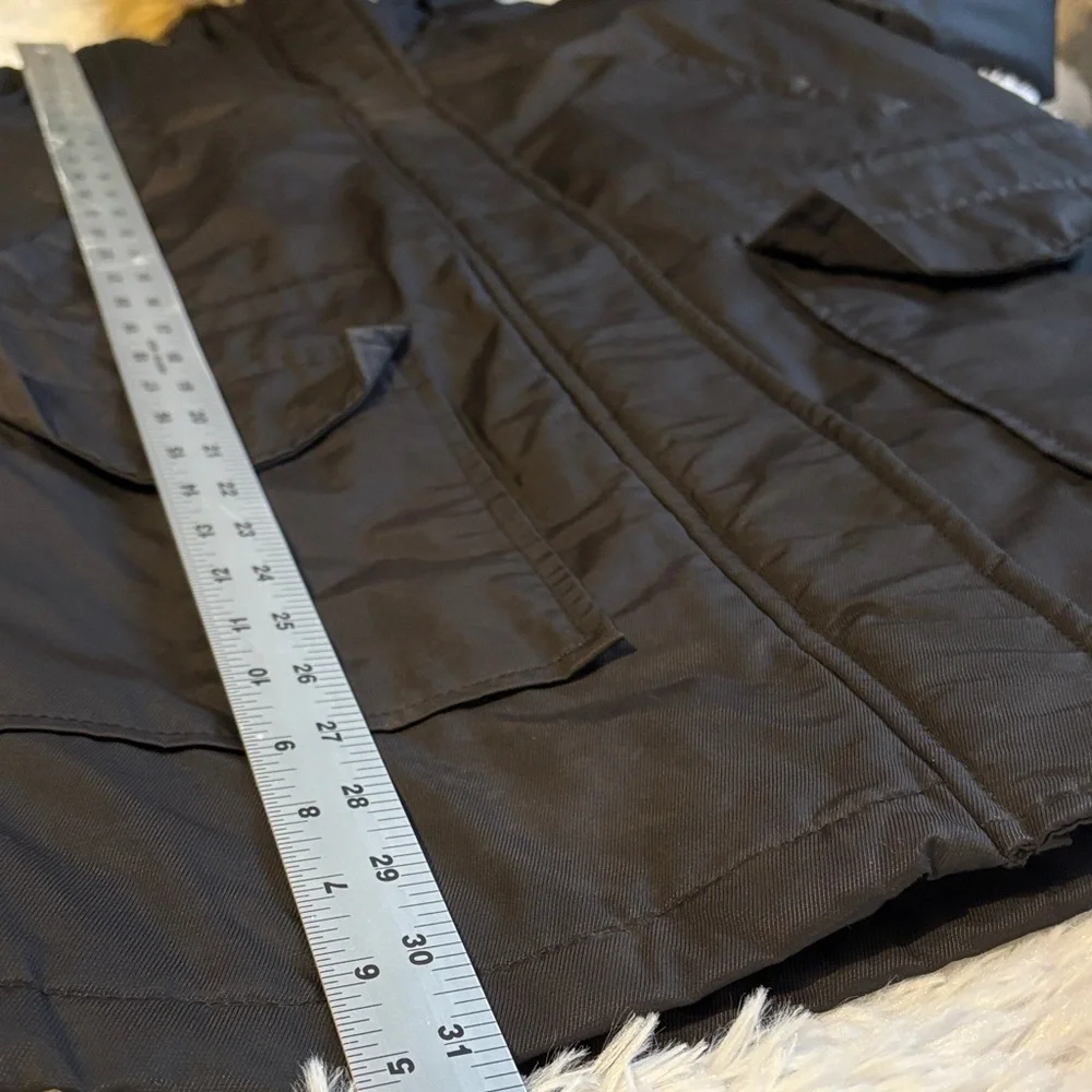 Women's Levis Black Parka Coat - Picture 7 of 7